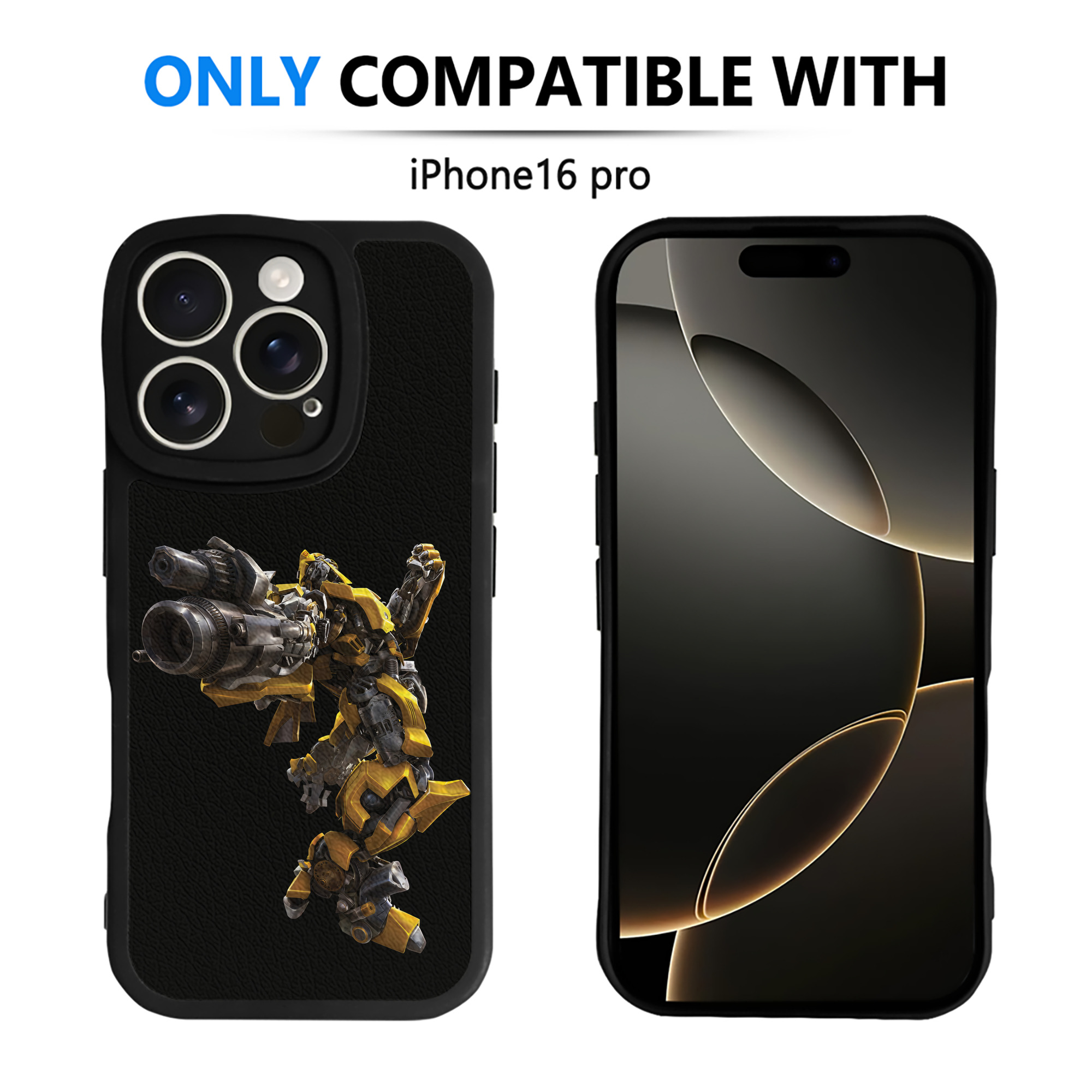 （画像用） Transformers トランスフォーマー 【iPhone 16シリーズ対応】シリコンスマホケース（レザー調） 材質：シリコン